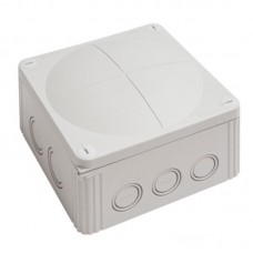 WISKA COMBI 1010 LG IP66/IP67 Junction Box, 140 x 140 x 82mm, Light Grey